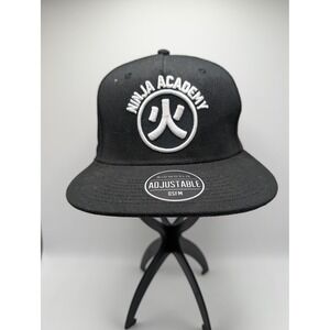 Naruto Shippuden Ninja Academy Snapback Hat Black Viz Media Shinobi Cap OSFM